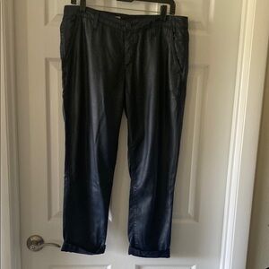 AG Adriano Goldsmith navy coated pants